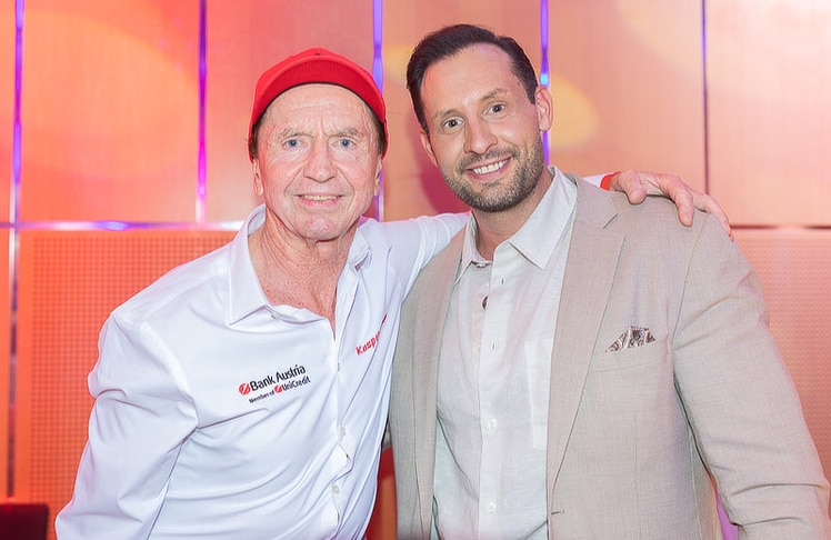 "Mr. Ferrari" Heribert Kasper (l.) mit "Mister Austria" Christopher Dengg.