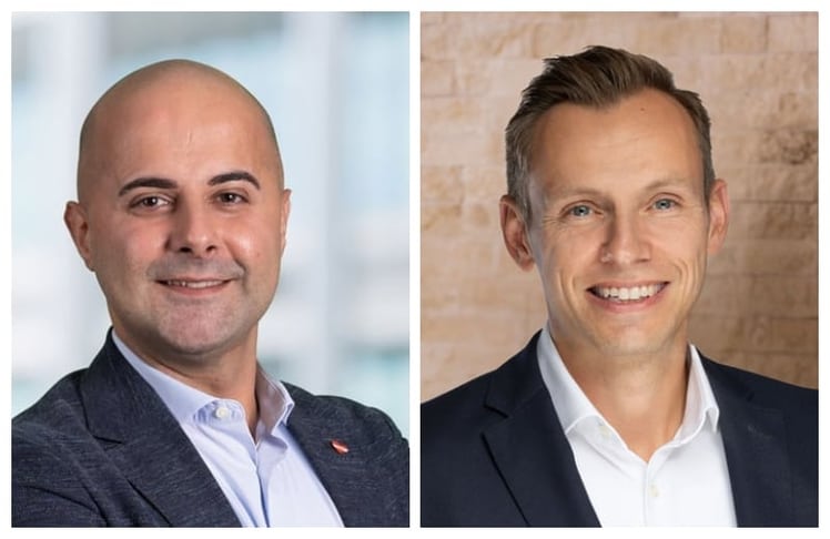 Der scheidende Lidl Österreich-CEO Michael Kunz (links) und sein Nachfolger Benny Klein. 