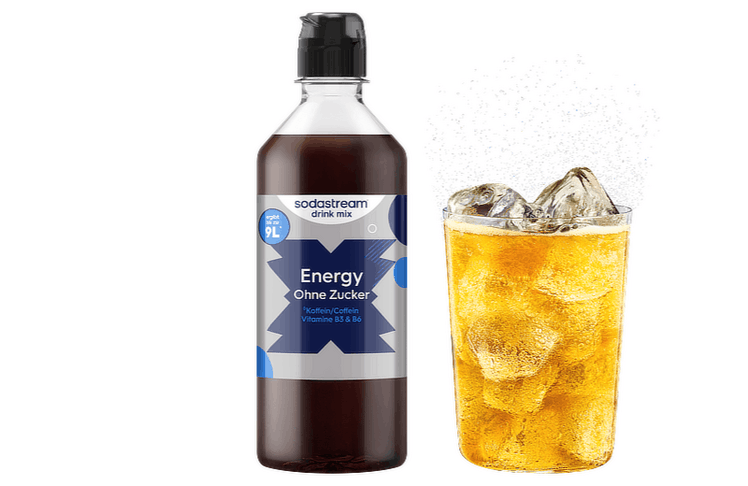 Sodastream baut sein "drink mix"-Portfolio in Österreich mit einem Energy drink mix ohne Zucker aus.