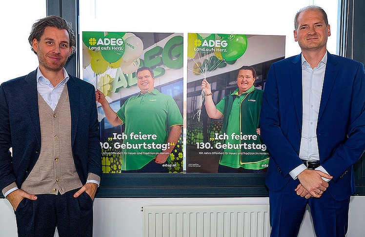 Billa-Vorstand Brian Beck (links) wechselt zu einem Miteigentümer der deutschen Rewe Group. Florian Klein (rechts) übernimmt derweil Teile von Becks Agenden, nämlich den  Vorsitz der Geschäftsführung des Rewe Großhandels.