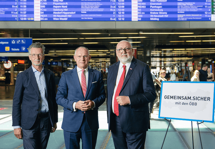 ÖBB und Innenministerium unterzeichnen neue Vereinbarung für sichere Bahnhöfe