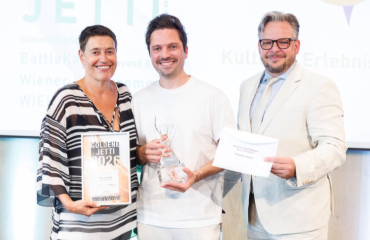 Die "Goldene Jetti" in der Kategorie "Kultur & Erlebnis" ging an Wien mal anders.