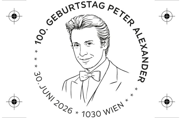 Beim Sonderpostamt am 30. Juni lassen sich Briefe und Postkarten mit einem eigenen Peter-Alexander-Stempel versehen.