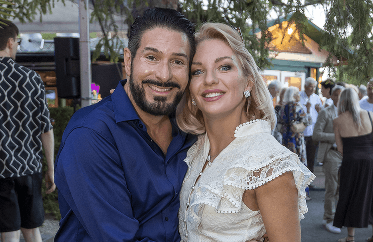 Clemens Unterreiner (Kammersänger & Intendant Oper Burg Gars) und Lidia Baich (Stargeigerin) © Jürgen Hammerschmid