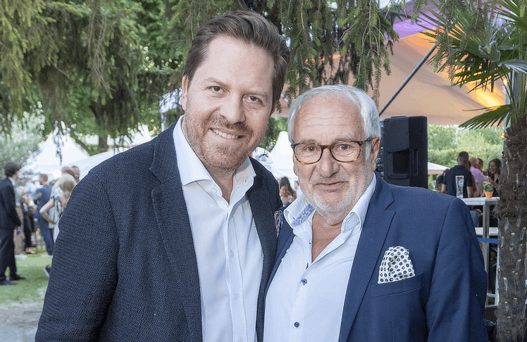 V.l.n.r.: Daniel Serafin (Opernsänger & Intendant Oper im Steinbruch) und Michael Schottenberg (Schauspieler) © Jürgen Hammerschmid
