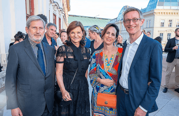 V.l.n.r.: Johannes Gio Hahn, Susanne Riess-Hahn, Katinka Keckeis und Ralph Gleis