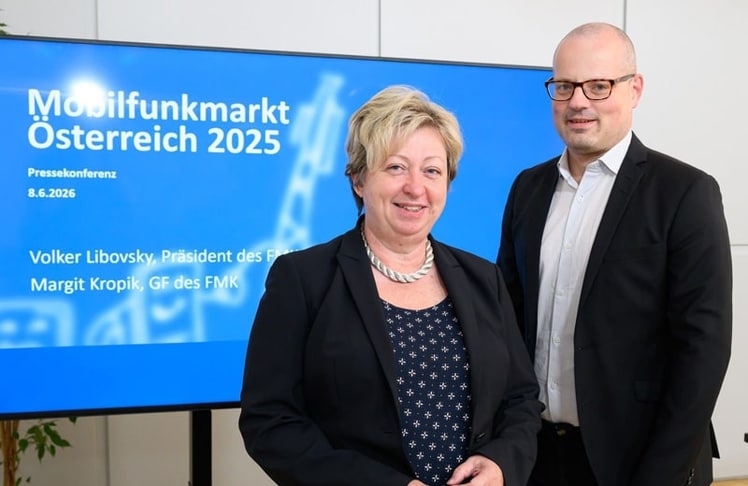 FMK-Geschäftsführerin Margit Kropik und FMK-Präsident Volker Libovsky