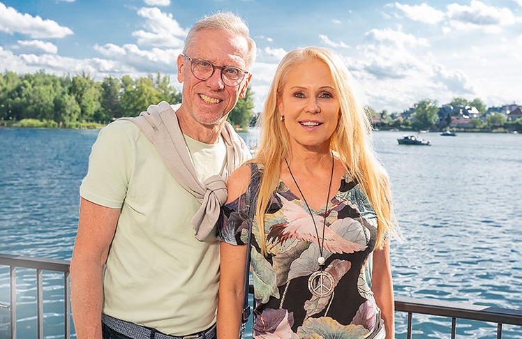 Ex-Fußballprofi Peter Stöger mit Schauspielerin Ulrike Kriegler. © Andreas Tischler