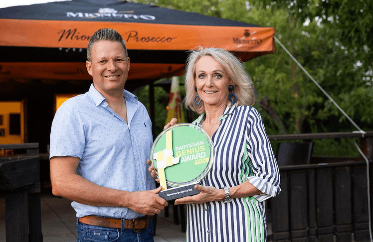 Green Care-Geschäftsführer Günther Mayerl und Maria Hötschl, Obfrau des Vereins WIR für greencare