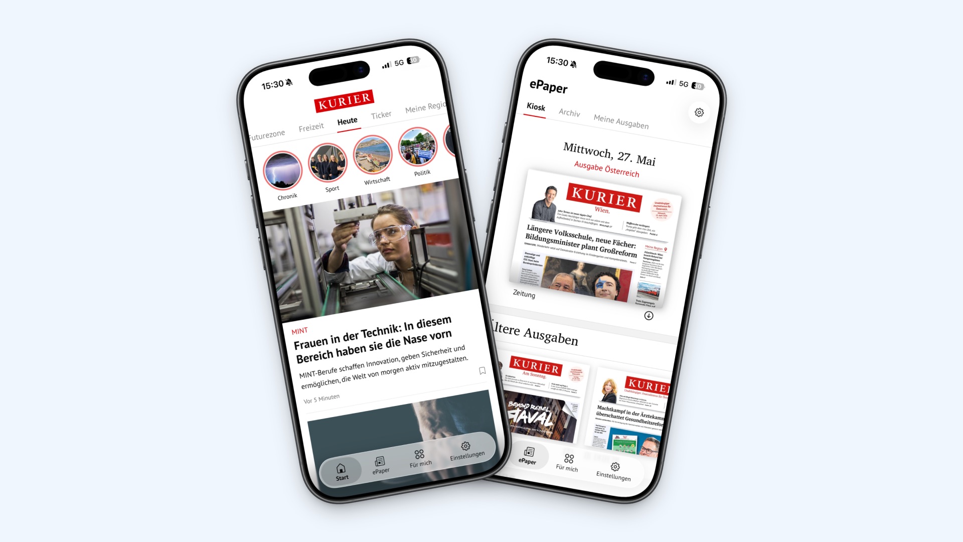 Mockup Kurier App