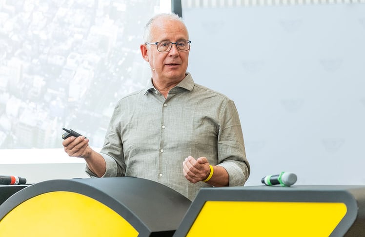 René Horsch (Customer Fulfilment Sourcing Manager Austria and Germany bei Ikea) hielt einen Vortrag zum Thema "It's Good Business to be a Good Business: Nachhaltigkeit bei Ikea Österreich".