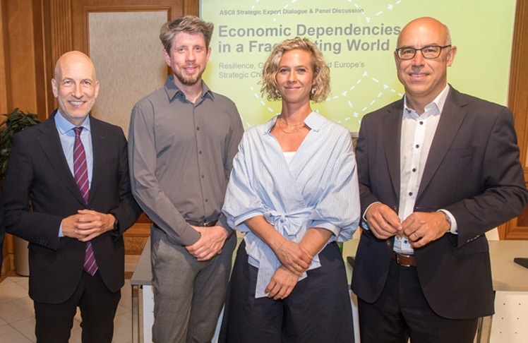 V.l.n.r.: Martin Kocher, Peter Klimek, Agnes Kügler und Gabriel Felbermayr