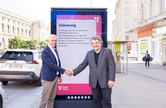 Gewista und Stadt Wien erweitern Sicherheitskommunikation im öffentlichen Raum