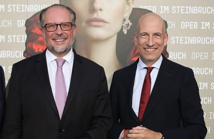 Alexander Schallenberg und Martin Kocher © Katharina Schiffl 