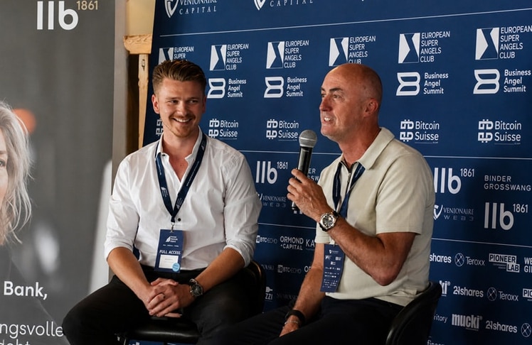 Finn McGahan (l.), Vice President von Black Manta Capital Partners, und David Brabham © Philipp Sakuler/Venionaire Capital AG

