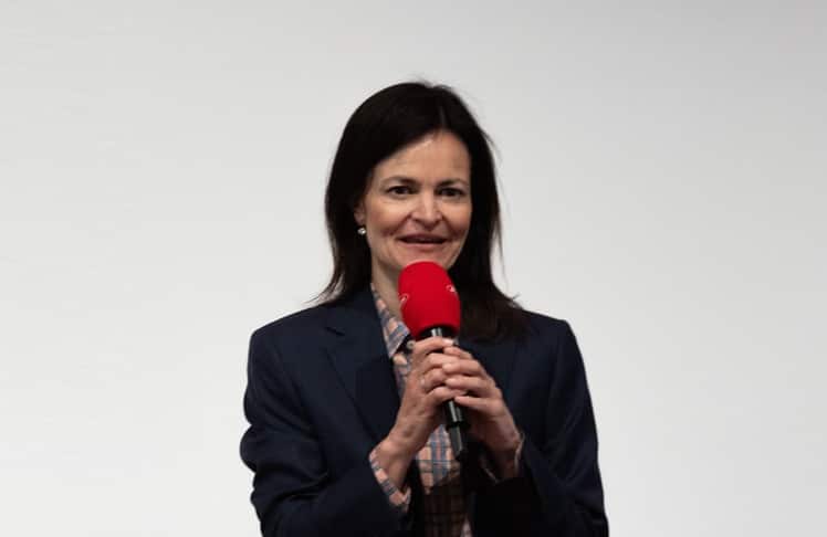 Fronius-Chefin Elisabeth Engelbrechtsmüller-Strauß bei "ihrer" Fachkonferenz 2026