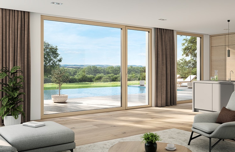 Holz-Aluminium-Fenster HF 520 © internorm