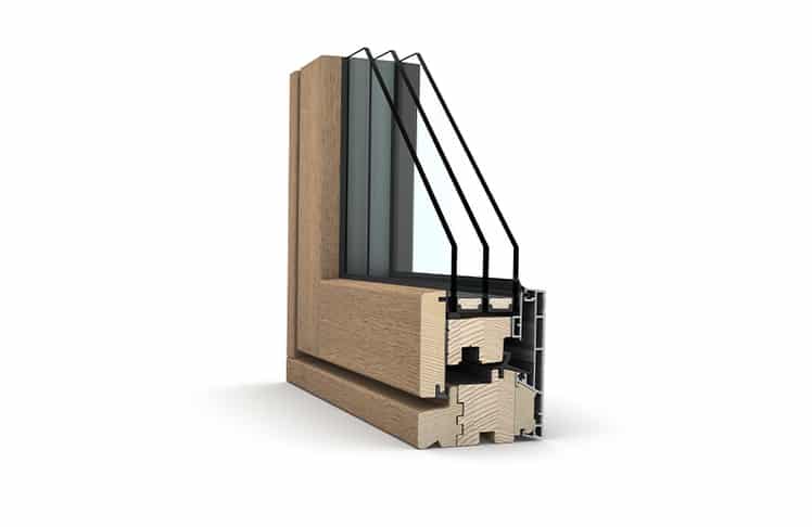 Holz-Aluminium-Fenster HF 520 © internorm