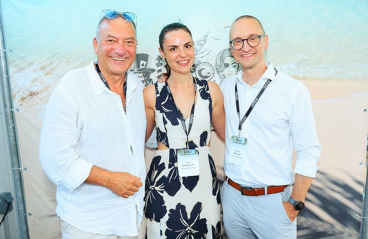 V.l.n.r.: Heinz K. Stiastny (Senior Manager Public Business, Arrow ECS Austria), Organisatorin Ines Bandzauner (Marketing, Arrow ECS Austria) und Michael Weinzierl (Country Manager, Arrow ECS Austria).