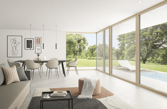 Neues Holz-Alu-Fenster setzt auf puristisches Design
