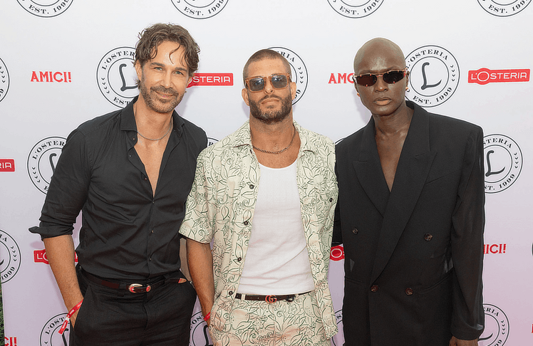 V.l.n.r.: Michael Lameraner (Herausgeber Style Up Your Life!), Max Ortner (Schauspieler) und Papis Loveday (Topmodel & TV-Star)