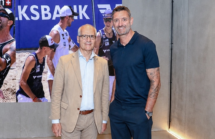 Wolfgang Layr (l.), Leiter Kommunikation/Marketing Volksbank Wien, und Clemens Doppler.