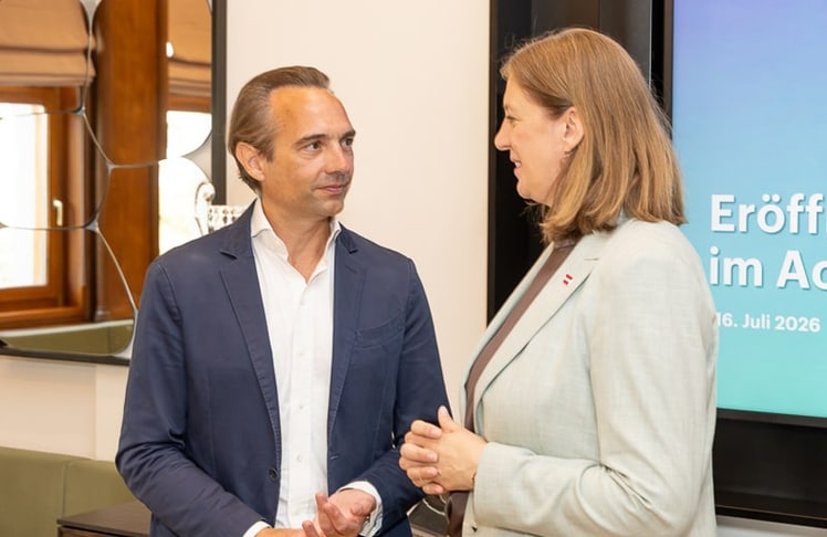 Bankenverband-Generalsekretär Gerald Resch im Gespräch mit Barbara Eibinger-Miedl.