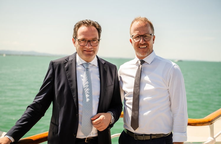 V.l.n.r.: Norbert Totschnig (Landwirtschaftsminister) und Christian Gantner (Landesrat Vorarlberg).