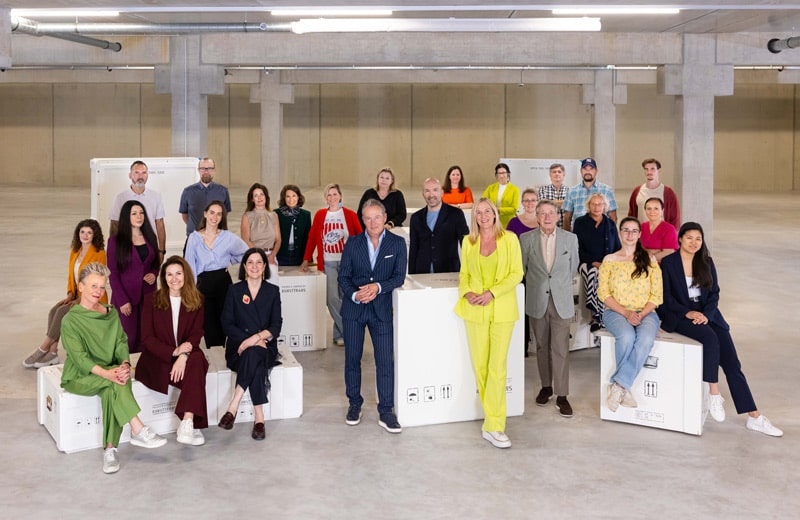 Das Kunsttrans-Team im neuen Depot.