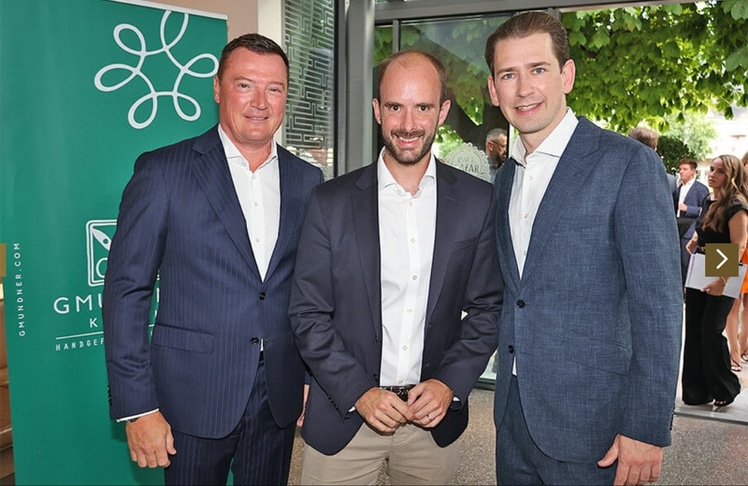 Markus Friesacher, Florian Tursky und Sebastian Kurz