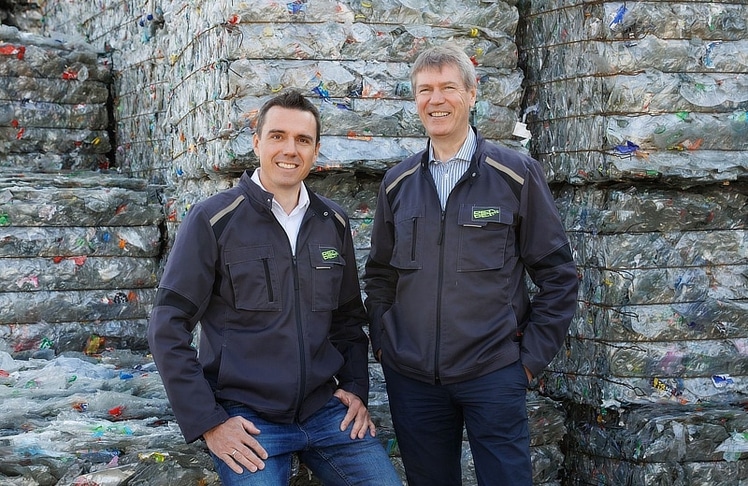 V.l.n.r.: PET to PET Geschäftsführung Thomas Billes und Christian Strasser