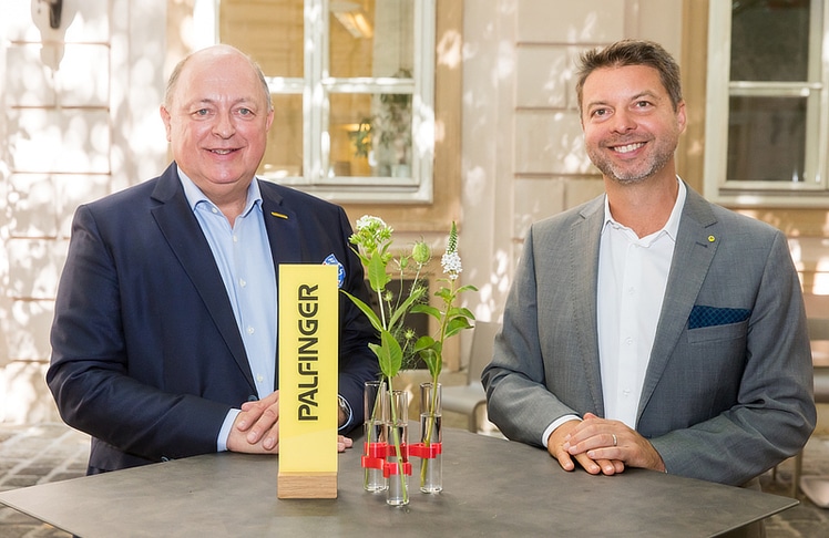 Andreas Klauser (CEO Palfinger AG) und Felix Strohbichler (CFO Palfinger AG).