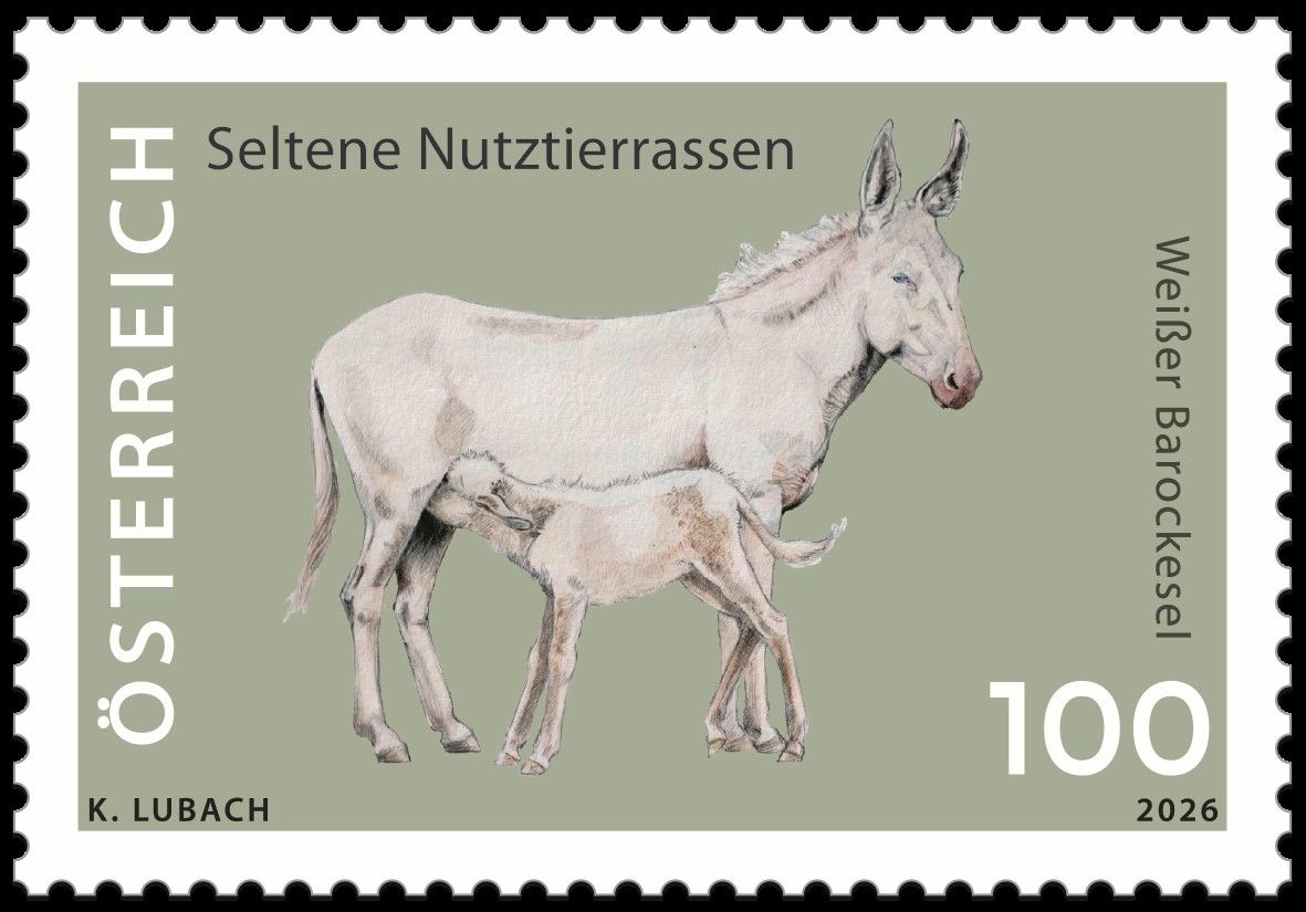 Sonderbriefmarke Barockesel