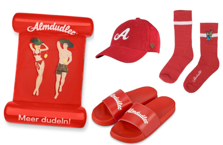 Almdudler startet mit neuen Sommer-Accessoires in den Hochsommer.