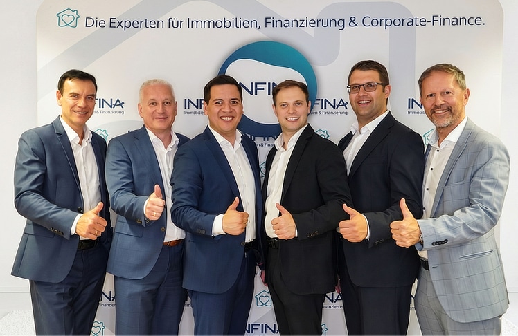 V.l.n.r.: Christoph Kirchmair, Hagen Luckert, Pablo Viveros, Lorenz Sigl, Gerhard Veichtlbauer und Harald Draxl © Infina