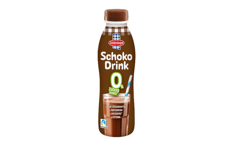 Schärdinger präsentiert den ersten Schokodrink mit 0 Prozent zugesetztem Zucker.