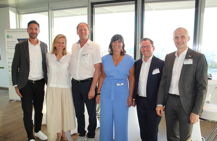 V.l.n.r.: Lukas Enzersdorfer-Konrad, Lisa M. Ittner, Stefan Bauer, Katja Bauer, Petr Polach und Beda Werner Bauer © Andreas Fussi 
