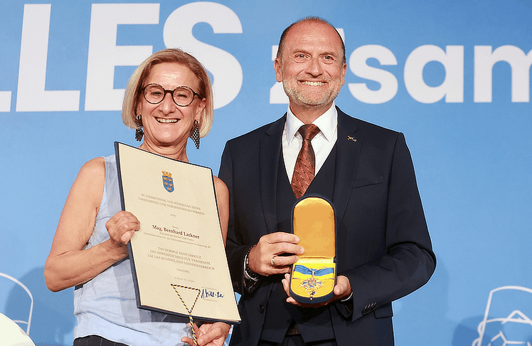NÖ-Landeshauptfrau Johanna Mikl-Leitner und Bernhard Lackner 