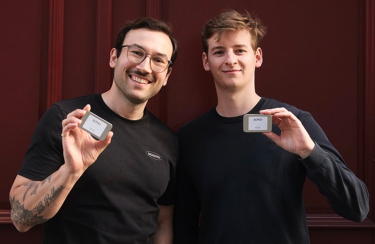 Gründerduo Benjamin Wachner (l.) und Elias Baar.