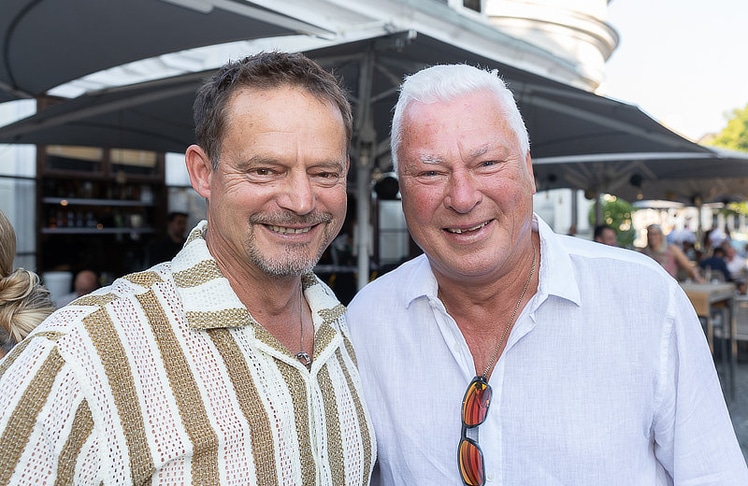 Die Ex-Fußballprofis Otto Konrad (l.) und Toni Polster. © LEADERSNET / R. Brunhölzl