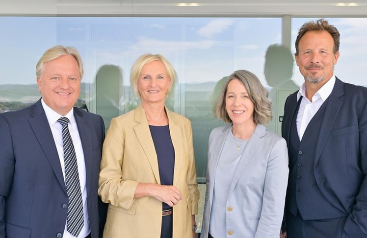 V.l.n.r.: Harald Kräuter, Silvia Lieb, Angelika Simma-Wallinger und Michael Krön direkt nach ihrer Bestellung am 11. August 2026. © Thomas Ramstorfer