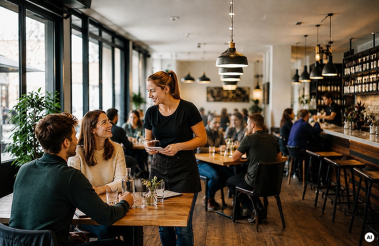 Österreichs Gastronomie befindet sich im strukturellen Wandel (Symbolbild) © KI-generiert mit ChatGPT von OpenAI