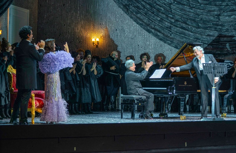 Rolando Villazón, Antonio Pappano und Plácido Domingo überraschten Cecilia Bartoli