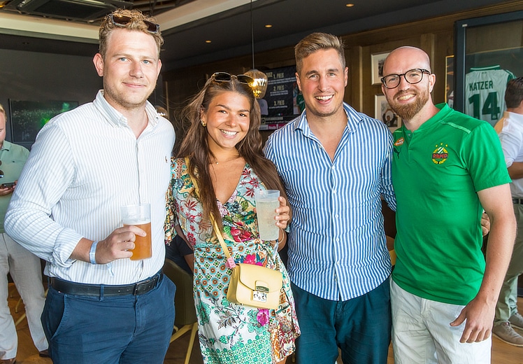 Intensives Networking rund um Rapids erfolgreichen Europacup-Abend