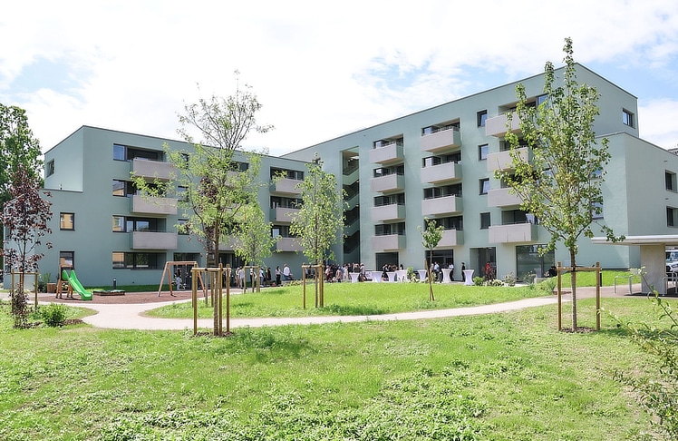 Neues Wohnbauprojekt in Salzburg-Taxham fertiggestellt. © Neumayr
