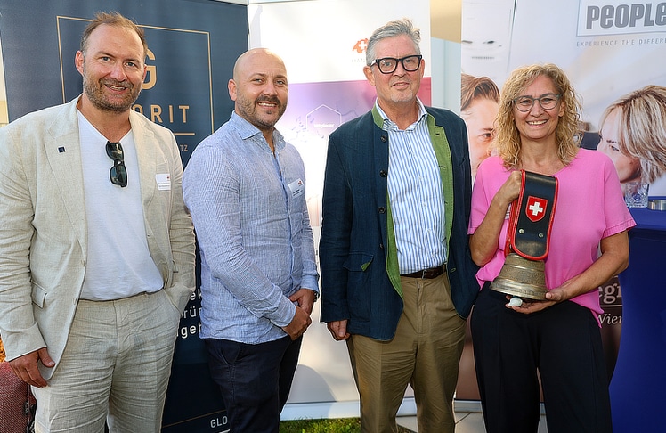 V.l.n.r.: Thomas Hammerschmied, Lukas Sattlegger, Urs Weber und Jutta Rinderer. © LEADERSNET/G. Langegger