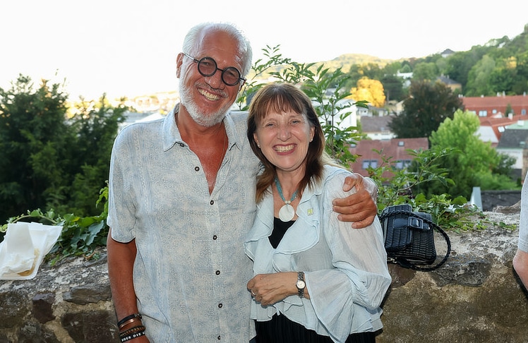 Veranstalter Harry Diem mit der Mödlinger Bürgermeisterin Silvia Drechsler.