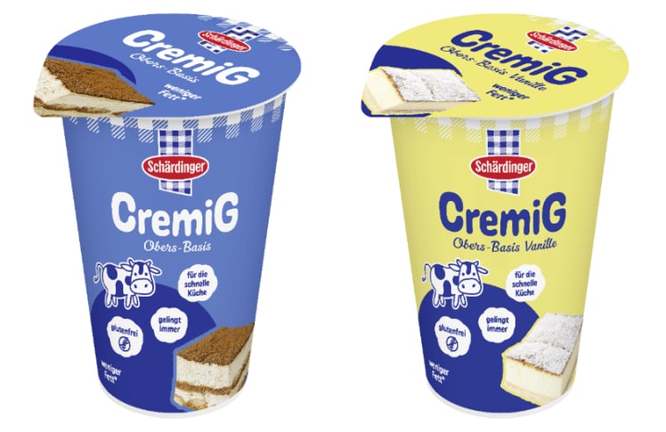 "CremiG" gibt es in den beiden Sorten Natur und Vanille.