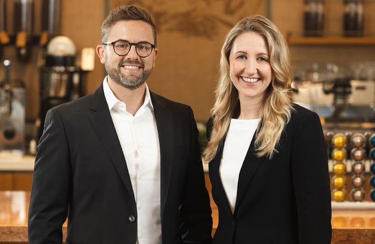 Andreas Binkert und Kerstin Haberfellner sind neu im Management von Nespresso Österreich.