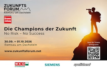 Zukunftsforum Ramsau 2026: "Die Champions der Zukunft sind WIR – No Risk, No Success"